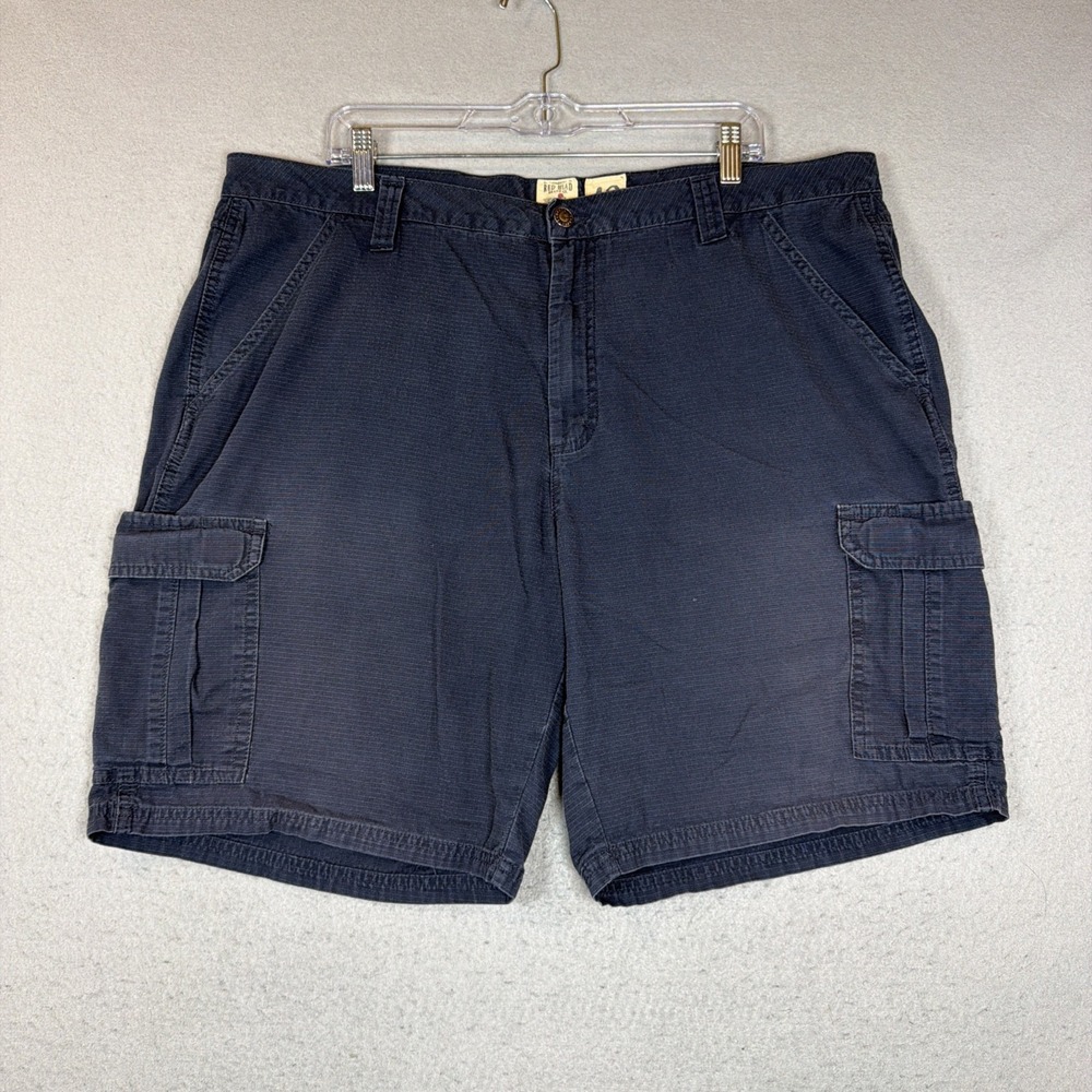 Red Head Men Blue Cargo Shorts Size 42 Cotton Blend Rugged Casual Utility